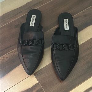 Steve Madden Black Women's Slip-On Loafers style levity